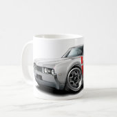 Olds 442 Weiß-Rotes Auto 1968 Kaffeetasse (Vorderseite Links)