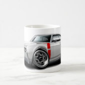 Olds 442 Weiß-Rotes Auto 1968 Kaffeetasse (Mittel)