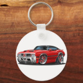 Olds Cutlass 442 Red Car Schlüsselanhänger (Vorderseite)