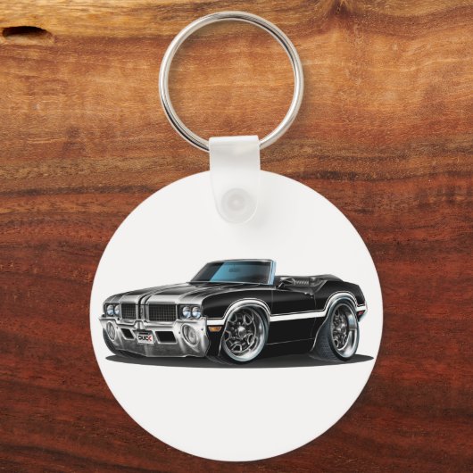 Olds Cutlass Black Convertible Schlüsselanhänger (Vorderseite)