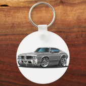 Olds Cutlass Gray Car Schlüsselanhänger (Vorderseite)