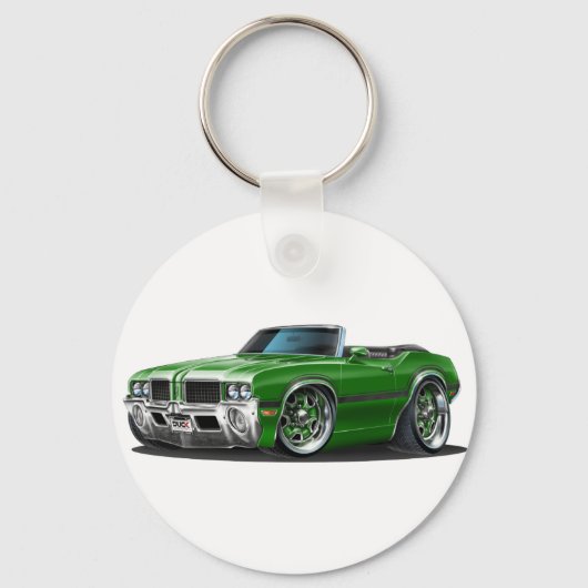 Olds Cutlass Green Convertible Schlüsselanhänger (Vorderseite)