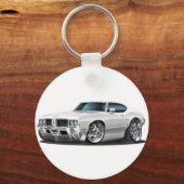 Olds Cutlass White Car Schlüsselanhänger (Vorderseite)