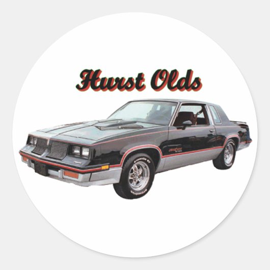Olds: Hurst Runder Aufkleber (Vorderseite)
