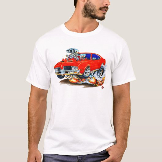 Olds Macheten-Rot-Auto 1969 T-Shirt (Vorderseite)