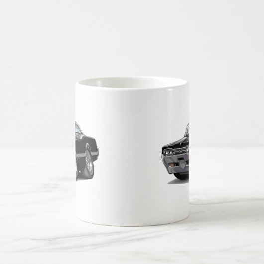 Olds Macheten-Schwarz-Auto 1966 Kaffeetasse (Mittel)