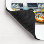 Olds Macheten-weißes Kabriolett 1969 Mousepad (Ecke)