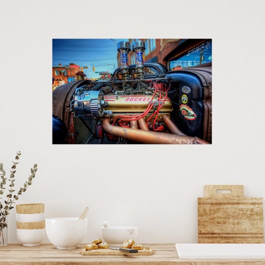 Olds Rocket Poster (Küche)