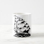 Olds Skool Tätowierungs-Segelschiff-Marine Kaffeetasse (Mittel)
