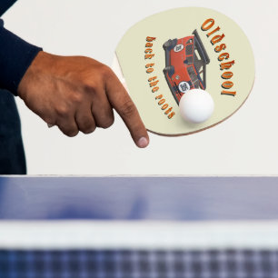Oldschool-Autotischtennisschläger Retro-Design Tischtennis Schläger