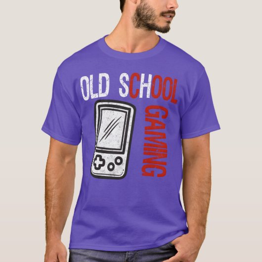 Oldschool Gaming Nerd Gamer Consoles Video Games v T-Shirt (Vorderseite)