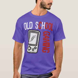 Oldschool Gaming Nerd Gamer Konsole Videospiele v T-Shirt