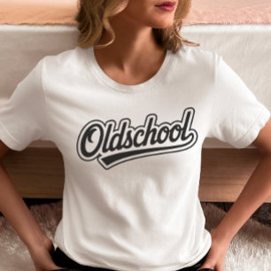Oldschool Retro Schrift T-Shirt