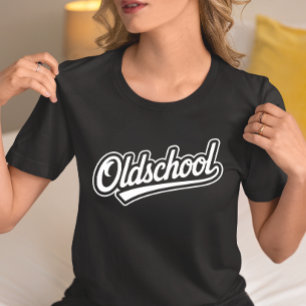 Oldschool Retro Schrift T-Shirt