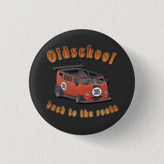 Oldschool Speed - ​ zurück an die Wurzeln! Button (Vorderseite)
