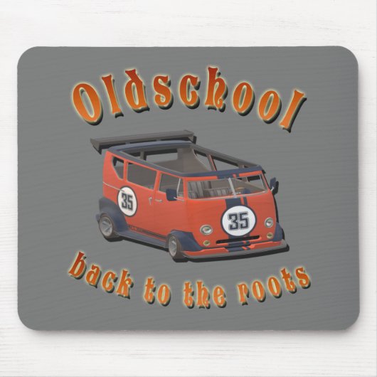 Oldschool Speed - zurück an die Wurzeln! Mousepad (Vorne)