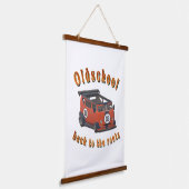 Oldschool Speed - ​ zurück an die Wurzeln! Wandteppich Mit Holzrahmen (Gewinkelt)