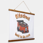 Oldschool Speed - zurück an die Wurzeln! Wandteppich Mit Holzrahmen (Gewinkelt)