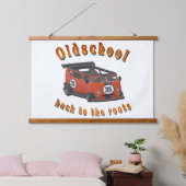 Oldschool Speed - zurück an die Wurzeln! Wandteppich Mit Holzrahmen (Schlafzimmer)