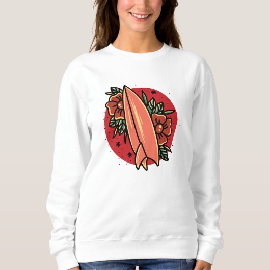 Oldschool Surfing Sweatshirt (Vorderseite)