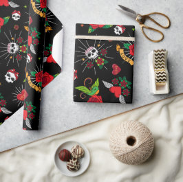 Oldschool Tattoos Geschenkpapier