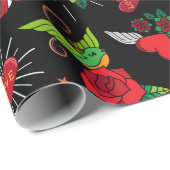 Oldschool Tattoos Geschenkpapier (Rolleneckpunkt)