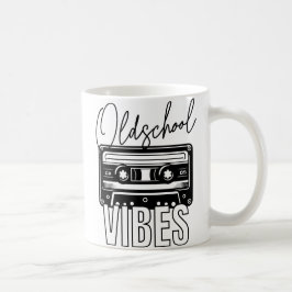 Oldschool Vibes retro vintage Audiokassette Kaffeetasse