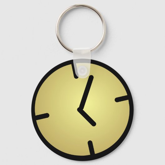 Oldskool Clock Schlüsselanhänger (Vorderseite)
