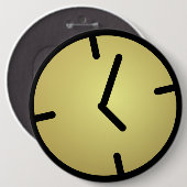 Oldskool Uhr-Abzeichen Button (Vorne & Hinten)