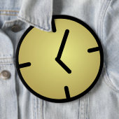 Oldskool Uhr-Abzeichen Button (Beispiel)