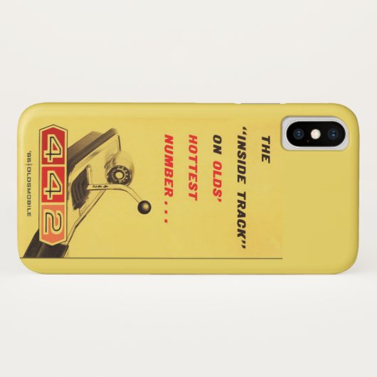Oldsmobile 442 - Altes heißestes Zahlplakat Case-Mate iPhone Hülle (Rückseite (Horizontal))