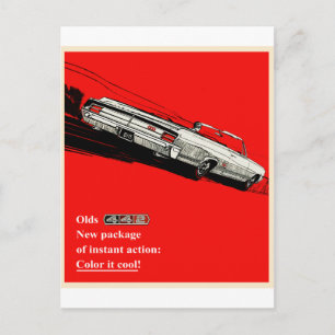 Oldsmobile 442 Vintage-Werbung Postkarte