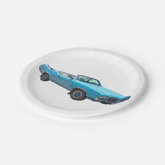 Oldsmobile-Macheten-Oberstes Muskel-Auto 1971 Pappteller (Schrägansicht)