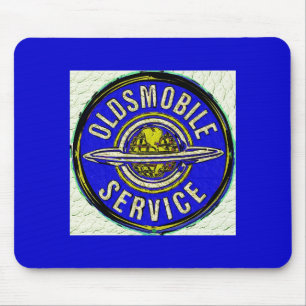 oldsmobile Retro Zeichen Mousepad