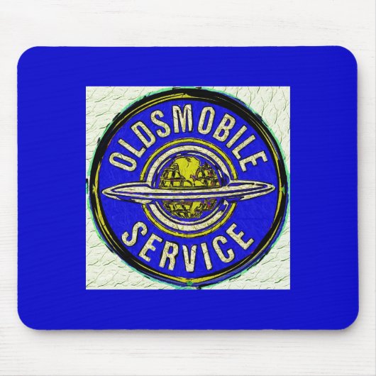 oldsmobile Retro Zeichen Mousepad (Vorne)