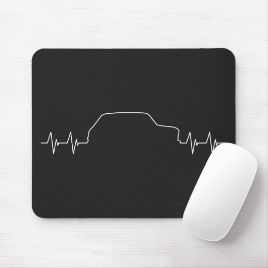 Oldtiemer Mini Englischer Klassiker Heartbeat Mousepad (Mit Mouse)