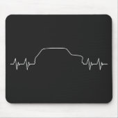 Oldtiemer Mini Englischer Klassiker Heartbeat Mousepad (Vorne)