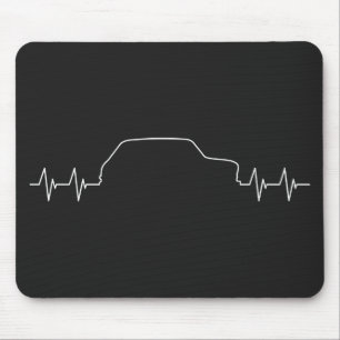 Oldtiemer Mini Englischer Klassiker Heartbeat Mousepad