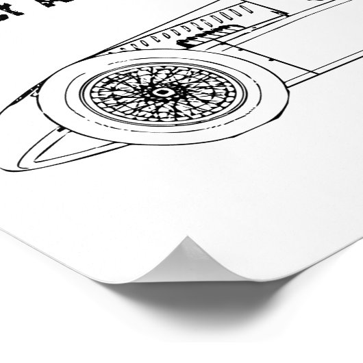 Oldtimer 1939 Deutscher Auto-Gewerkschaft Silberst Poster (Ecke)