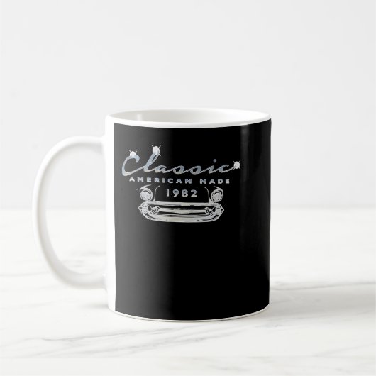 Oldtimer 1982 Klassischer Geburtstag Antikes Auto Kaffeetasse (Links)