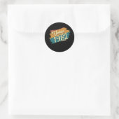 Oldtimer 1982 runder aufkleber (Tasche)