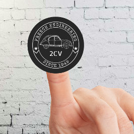 Oldtimer 2CV Abzeichen Engineering Emblem Runder Aufkleber