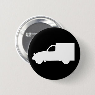 Oldtimer 2cv AZU Transporter-Silhouette Button
