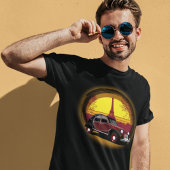 Oldtimer 2cv Charleston Paris Sonnenuntergang T-Shirt