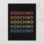 Oldtimer 2cv Ente 70er Döschwo Postkarte (Vorderseite)