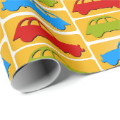 Oldtimer 2cv Ente Ampel Geschenkpapier (Rolleneckpunkt)