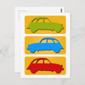 Oldtimer 2cv Ente Ampel Postkarte (Vorne/Hinten)