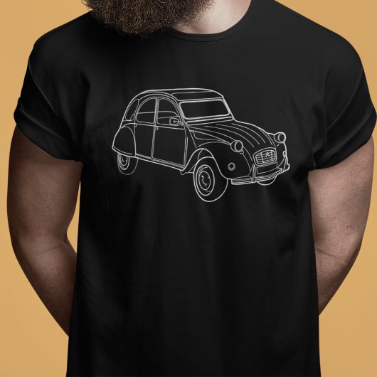 Oldtimer 2cv Ente Diagonal T-Shirt
