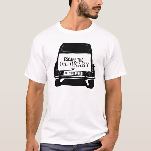 oldtimer 2cv Ente Escape the Ordentlichen T - Shir T-Shirt (Vorderseite)
