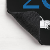 Oldtimer 2cv Ente Frankreich Farben Mousepad (Ecke)